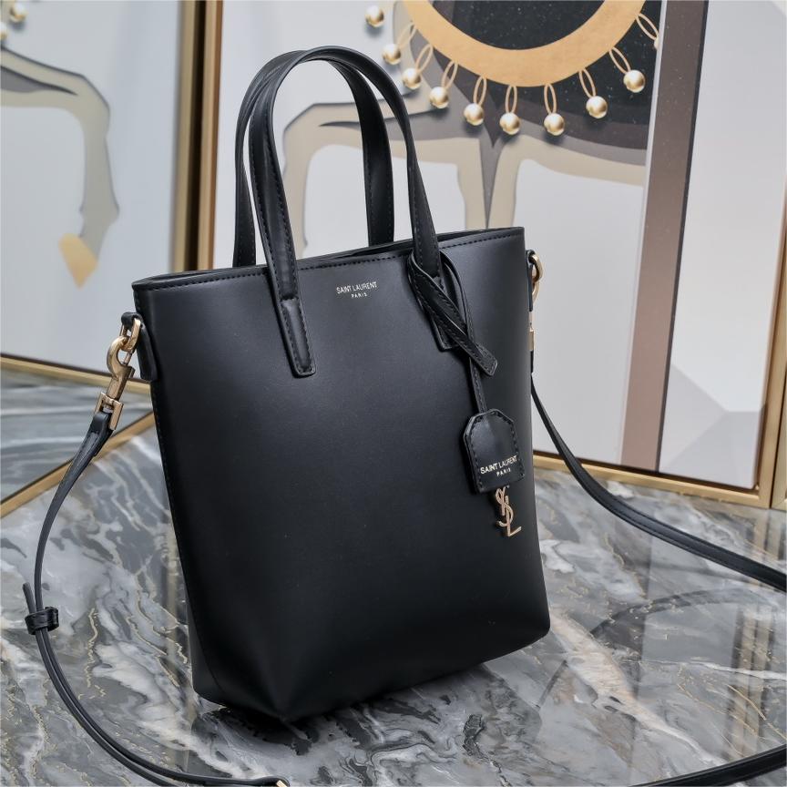 YSL-Leather Mini Tote Handbag