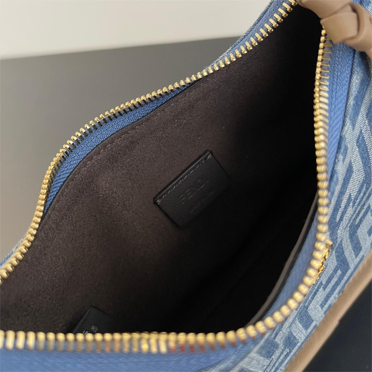 Fendi-Denim Mini Hobo Bag