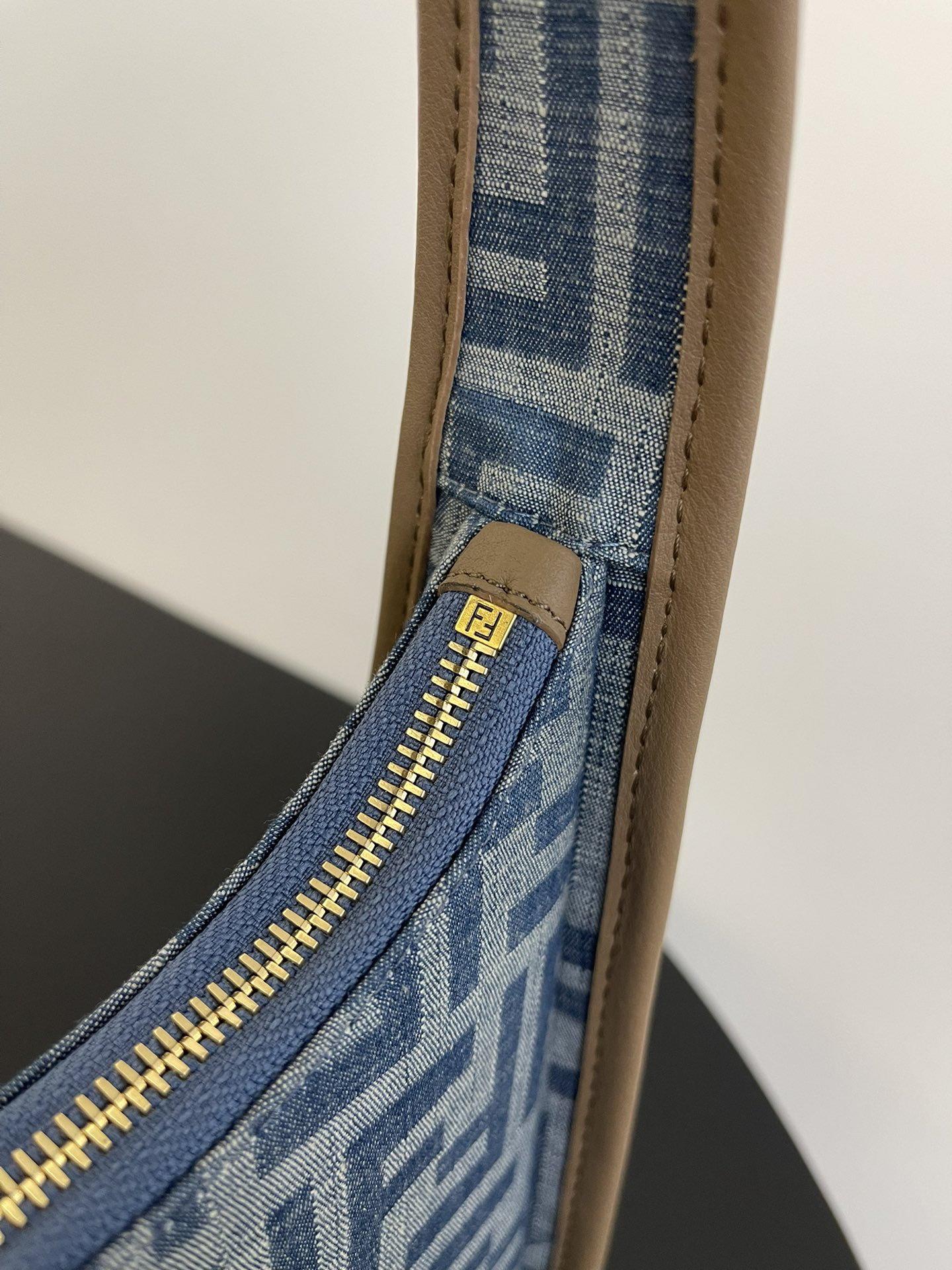 Fendi-Denim Mini Hobo Bag
