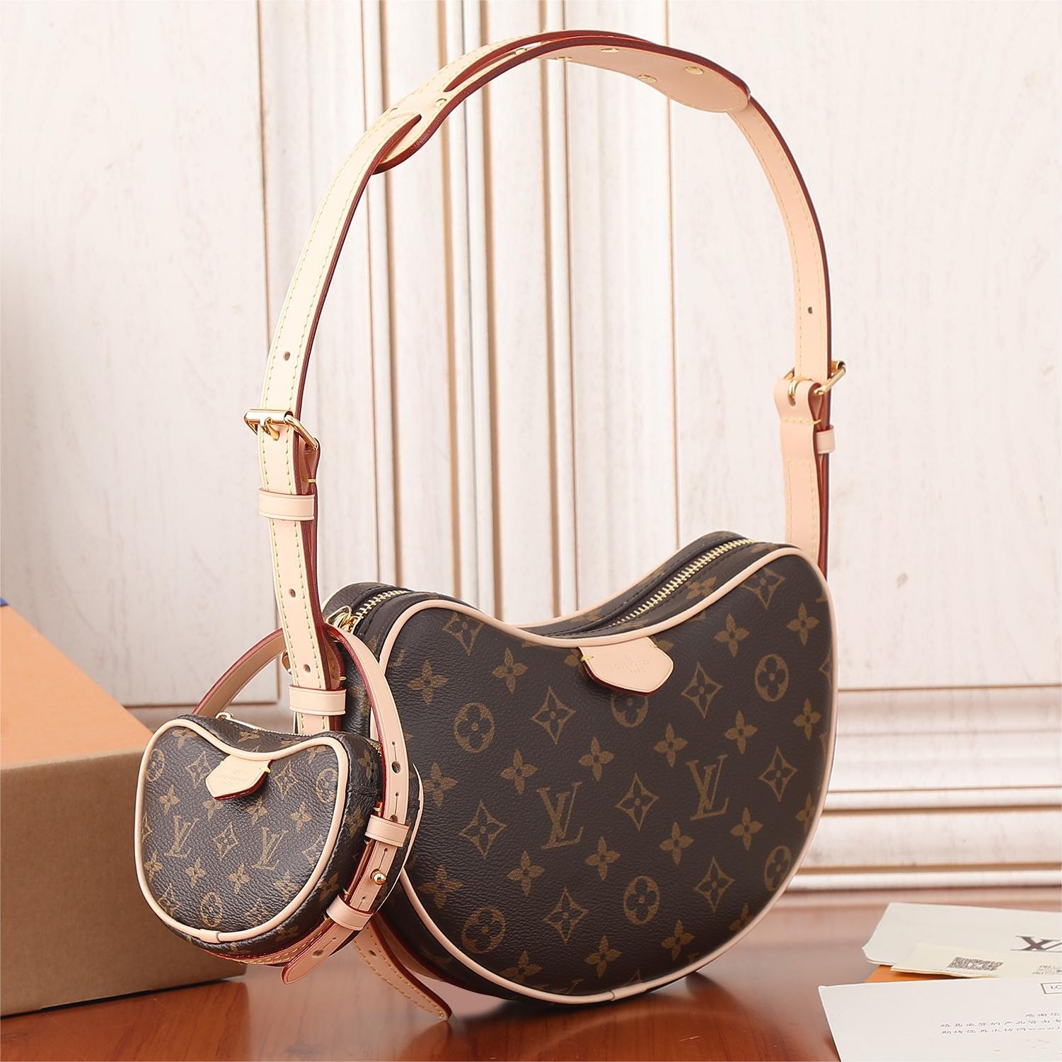 LV-Croissant Medium Handbag