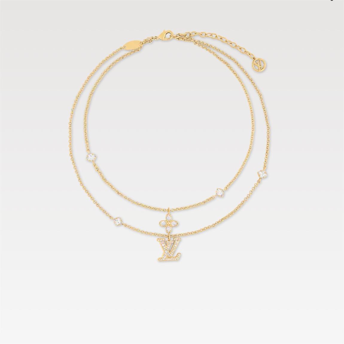 LV-Lady Monogram floral necklace