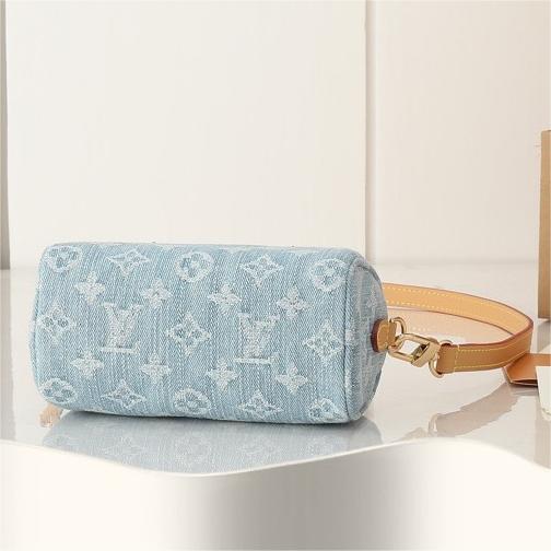 LV-Nano Speedy Light Denim Handbag
