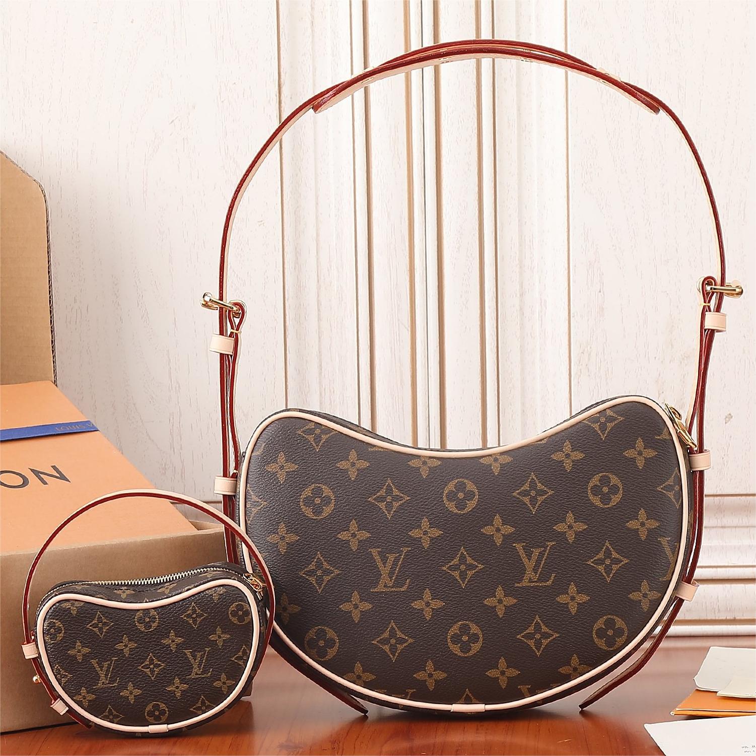 LV-Croissant Medium Handbag