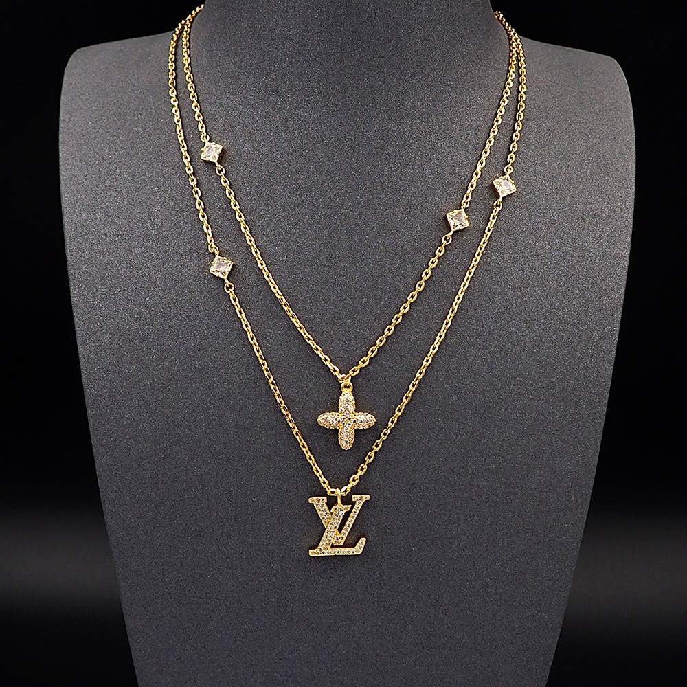LV-Lady Monogram floral necklace