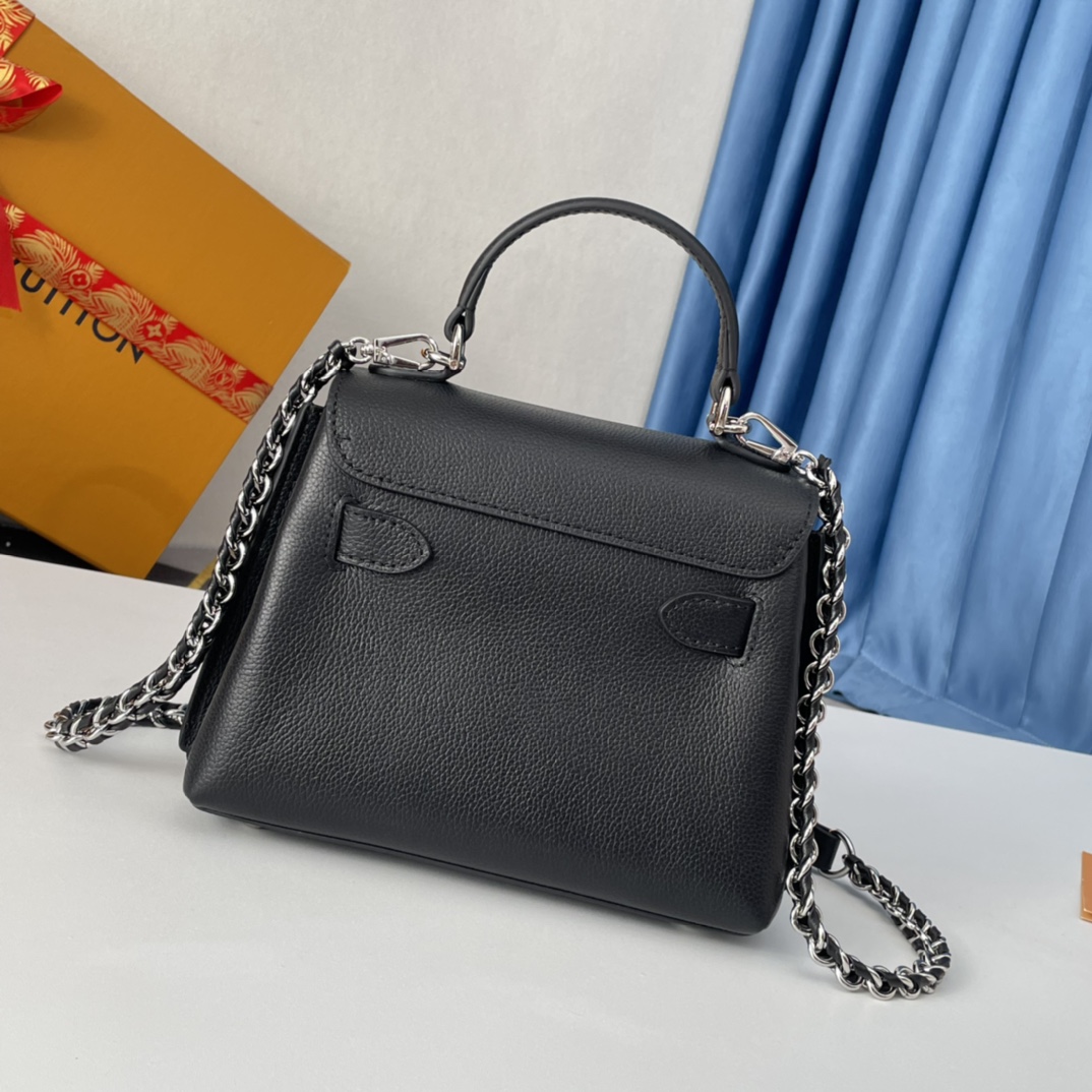 LV-LOCKME EVER Mini Black Handbag