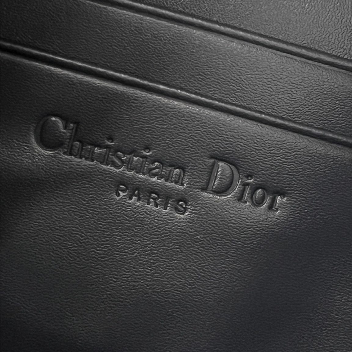 Dior-Hobo chain handbag with blue Oblique print