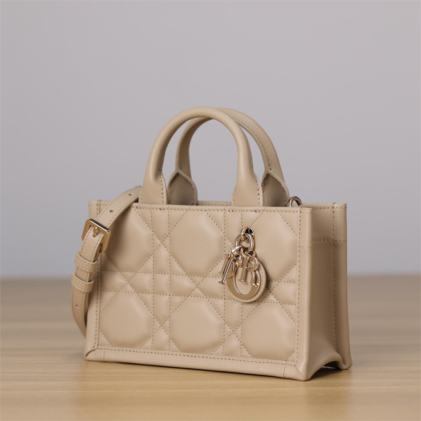 DIOR-Mini Book Tote beige handbag
