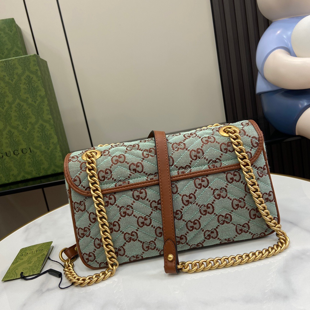 GUCCI-Marmont Series Cowboy Small Shoulder Backpack