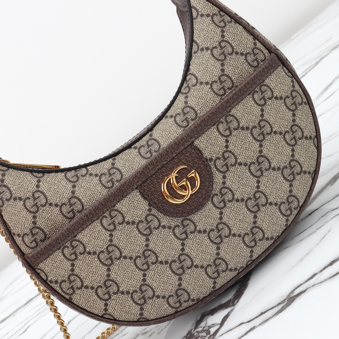 GUCCI-Oidia Series Half Moon Mini Handbag