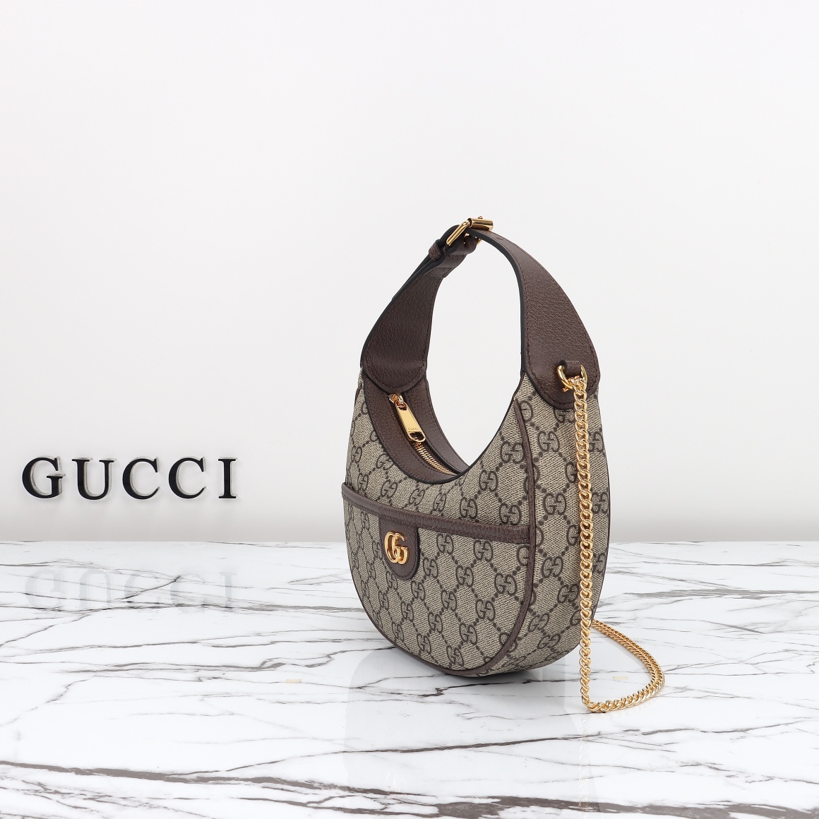 GUCCI-Oidia Series Half Moon Mini Handbag
