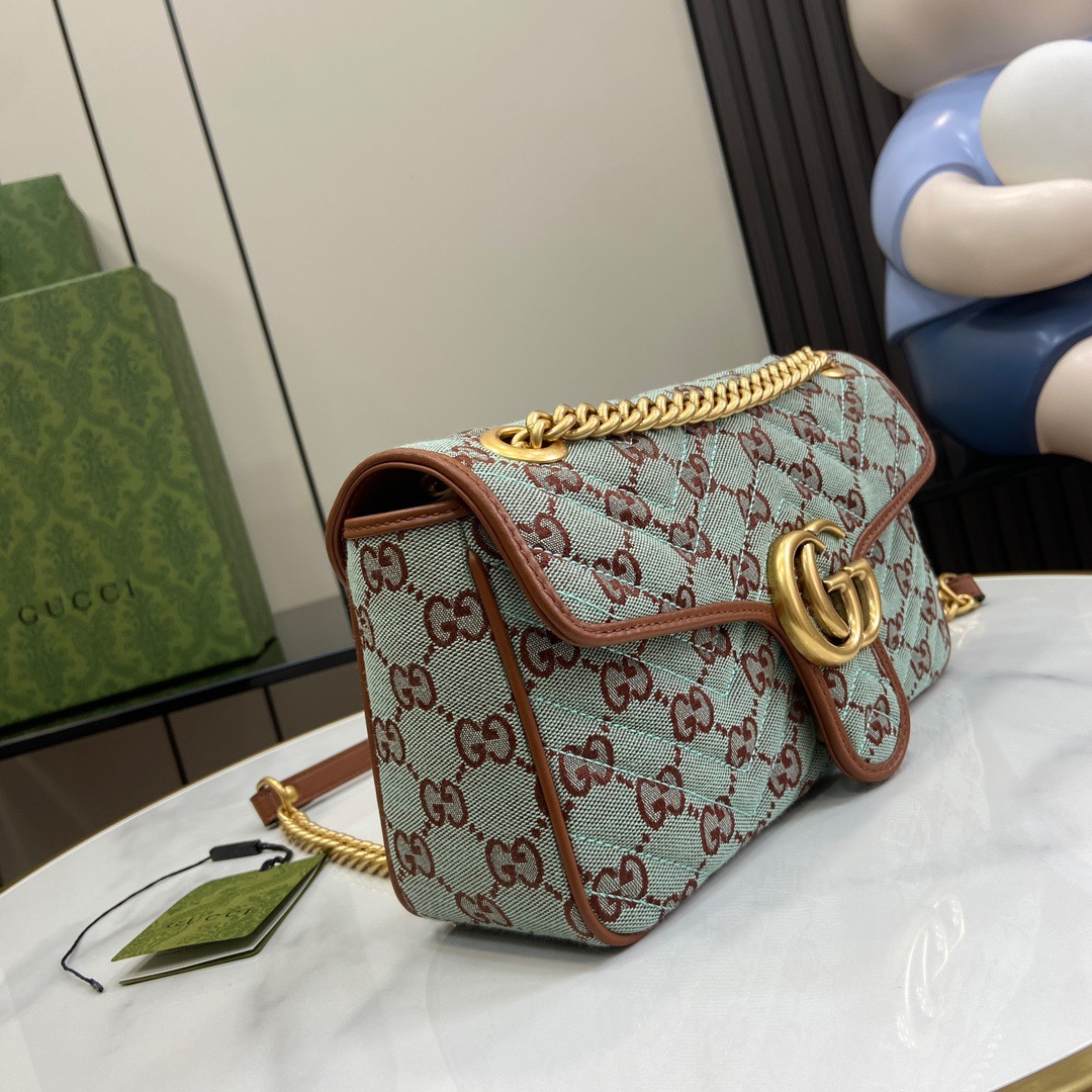 GUCCI-Marmont Series Cowboy Small Shoulder Backpack