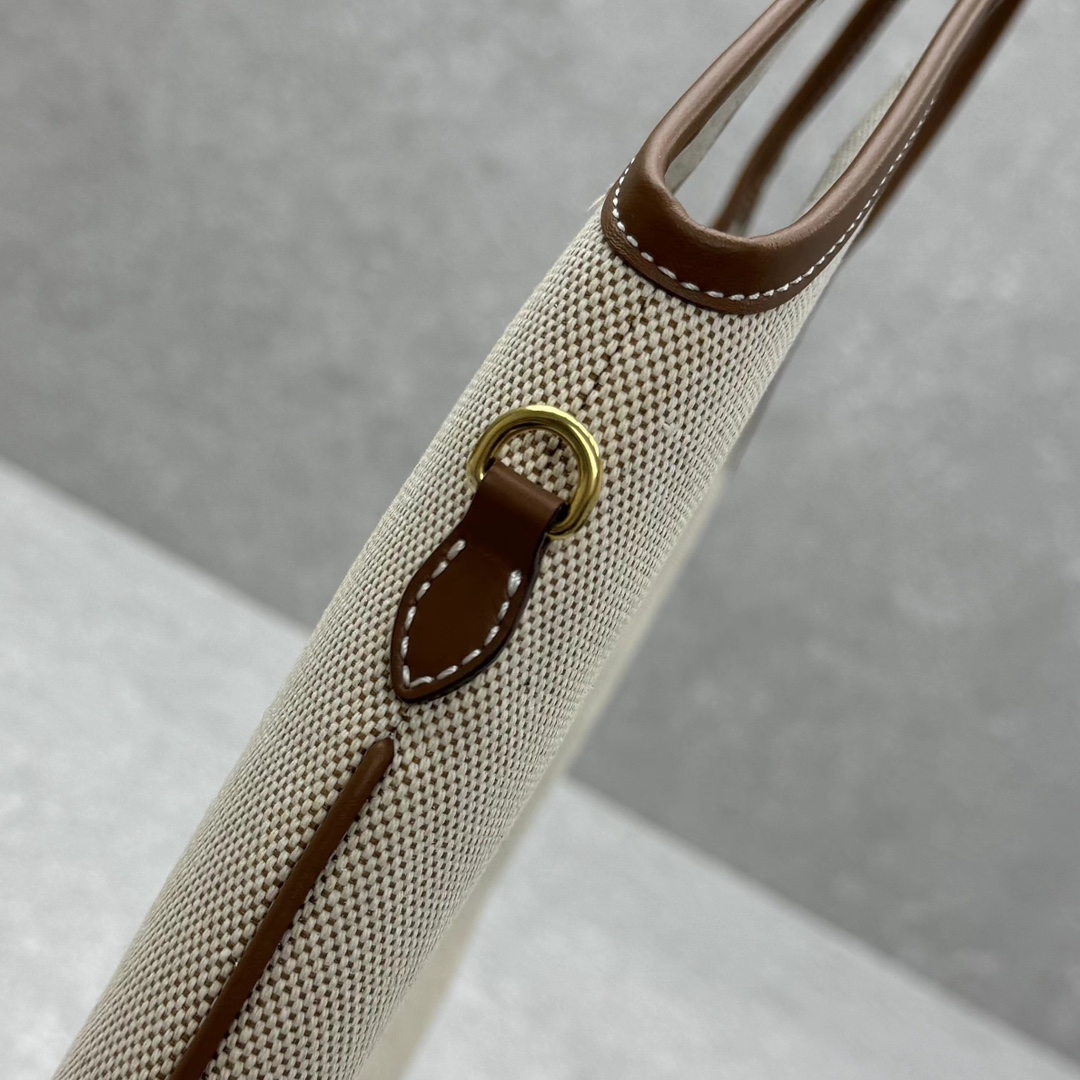 MIU MIU-Canvas Brown Hobo Underarm Bag