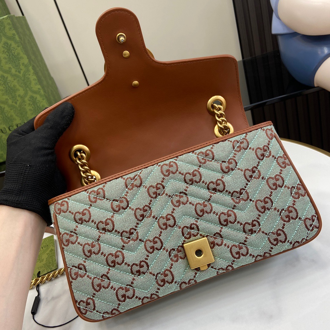GUCCI-Marmont Series Cowboy Small Shoulder Backpack