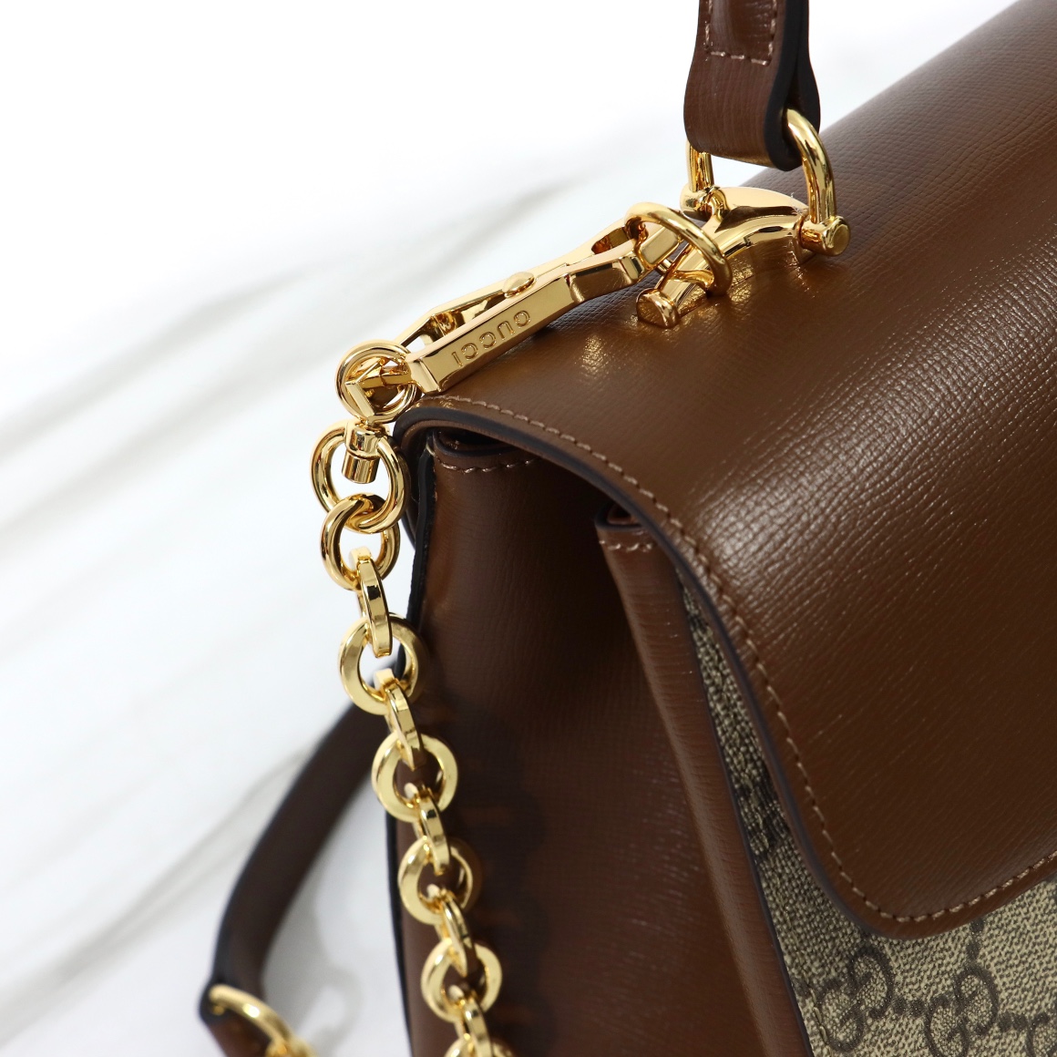 GUCCI-Horsebit 1955 series medium-sized handbag