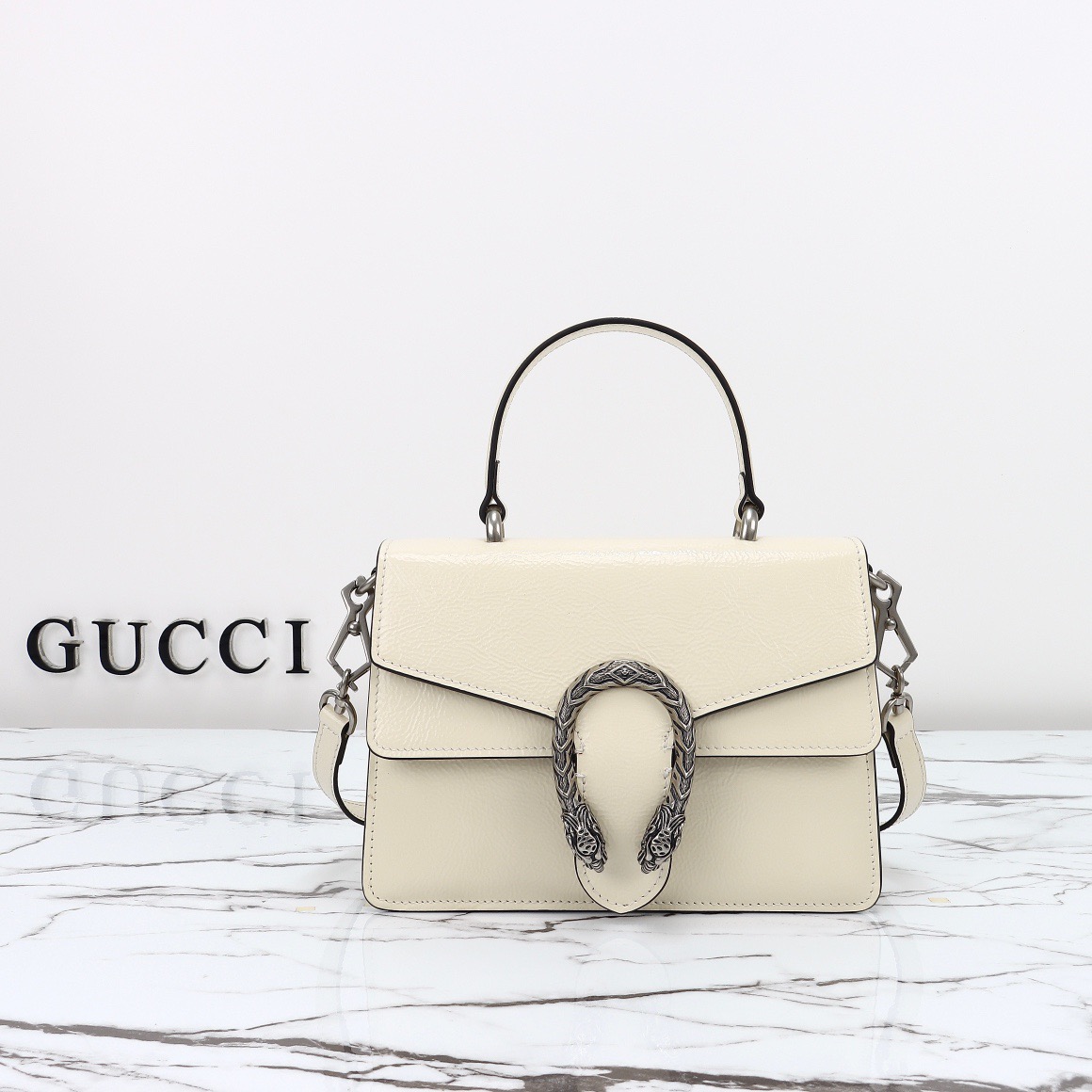 GUCCI-Dionysus series mini white handbag