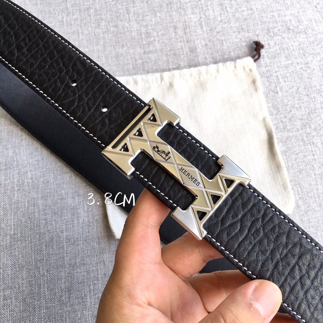 Hermes-h dancre belt buckle & 38mm