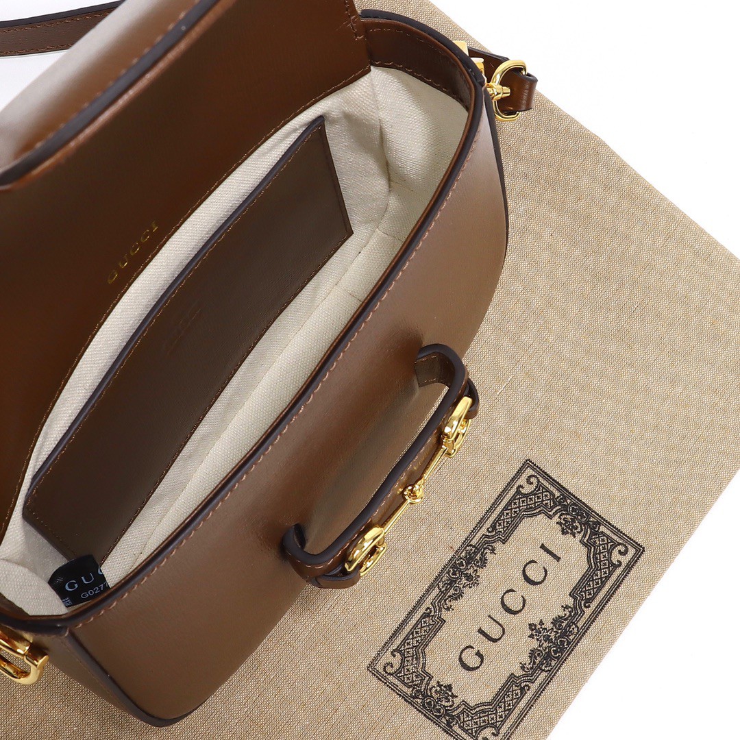 Gucci-1955 Horsebit Bag with Buckle and Saddle