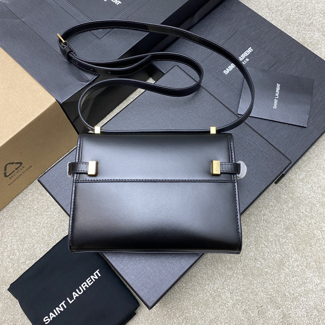 YSL-MANHATTAN cow leather mini crossbody bag