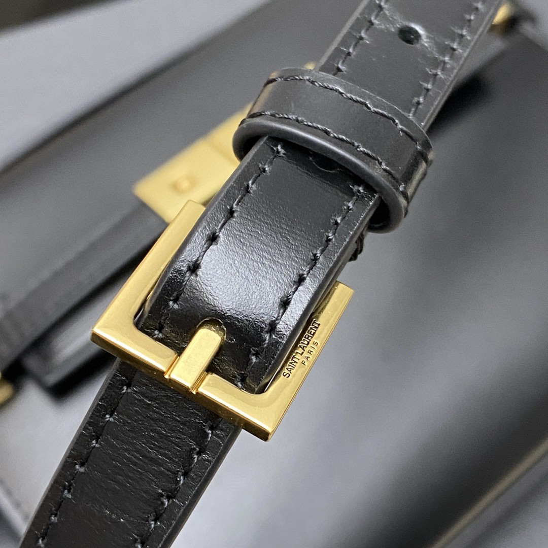 YSL-MANHATTAN cow leather mini crossbody bag