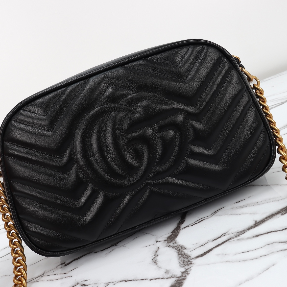 GUCCI-Marmont series chain shoulder backpack