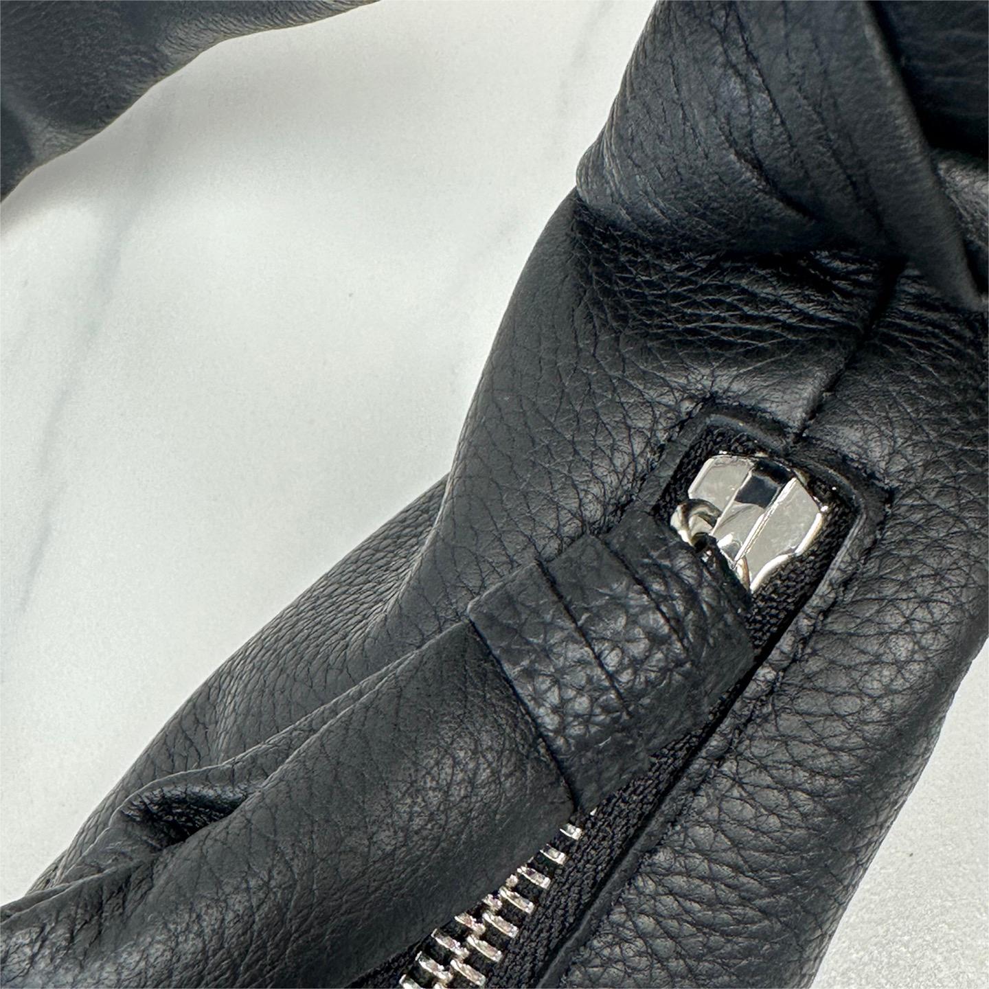 Lemaire-Croissant Small Grain Leather Shoulder Bag