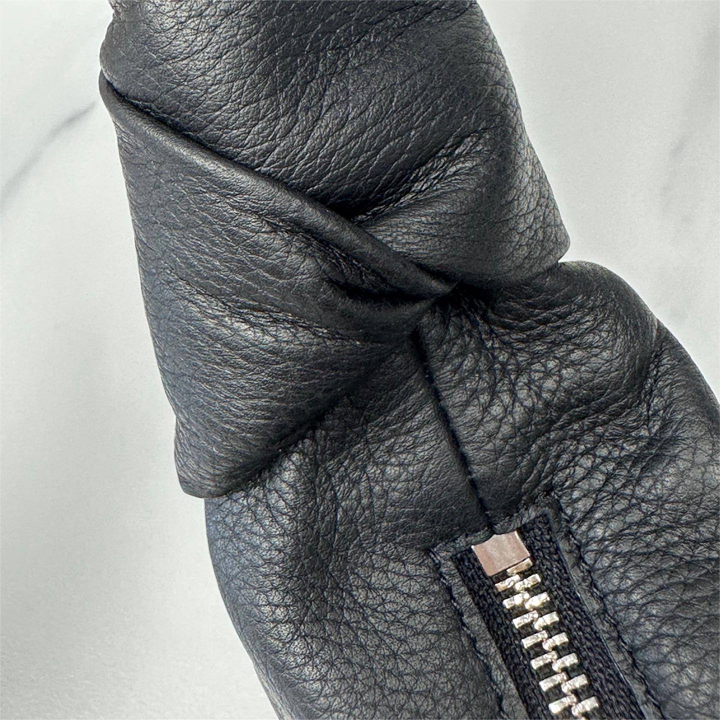 Lemaire-Croissant Small Grain Leather Shoulder Bag