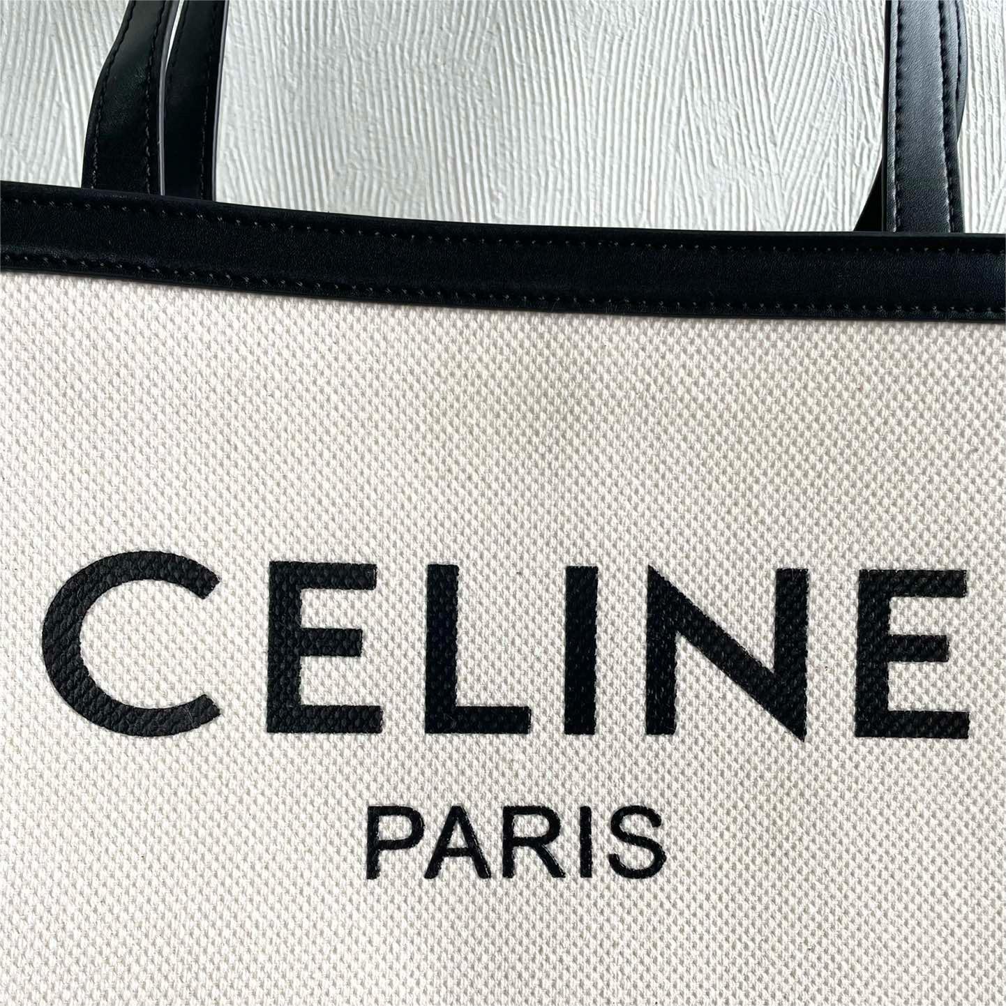 Celine-Summer canvas bag cabas