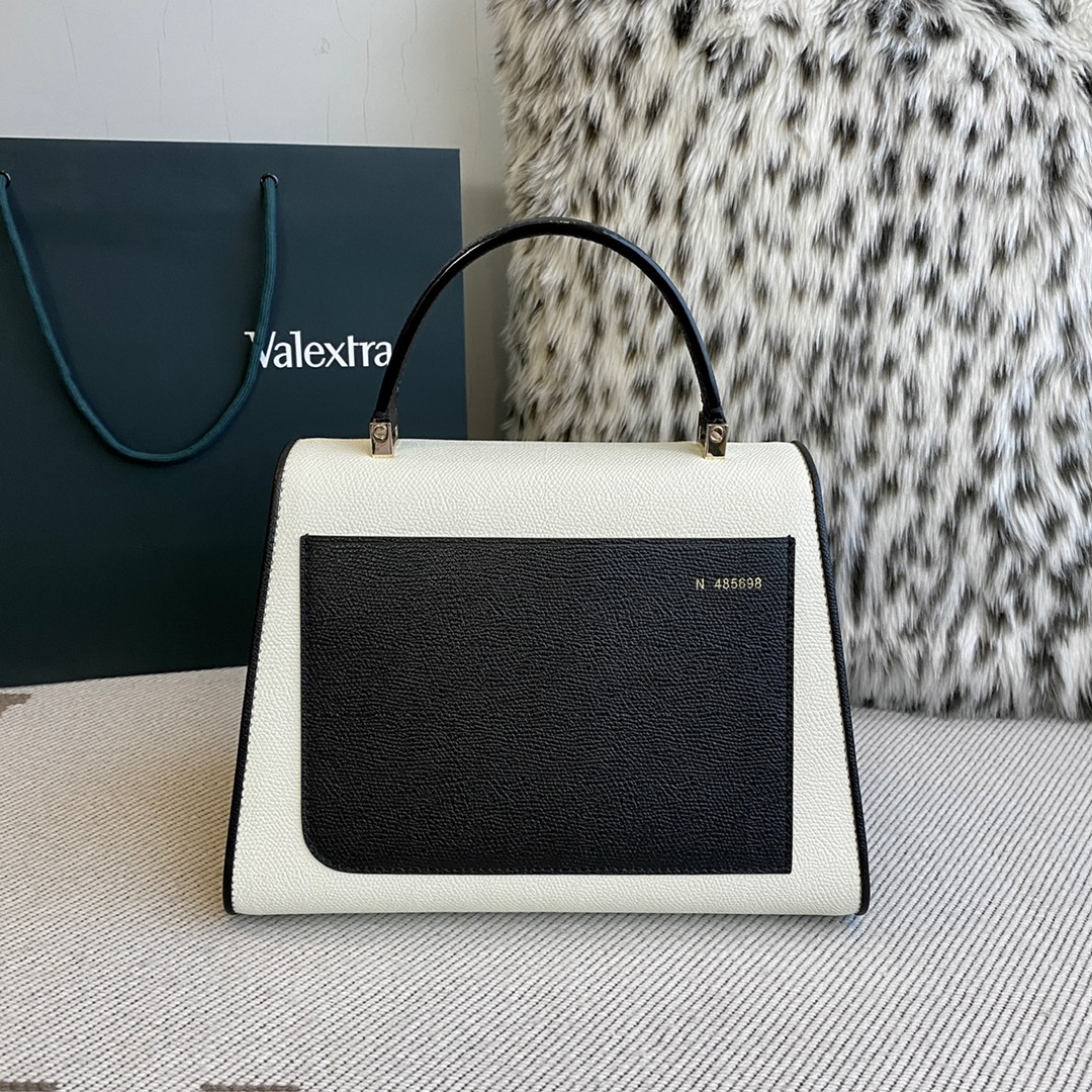 Valextra-Medium Iside Chiaroscuro Top Handle Bag