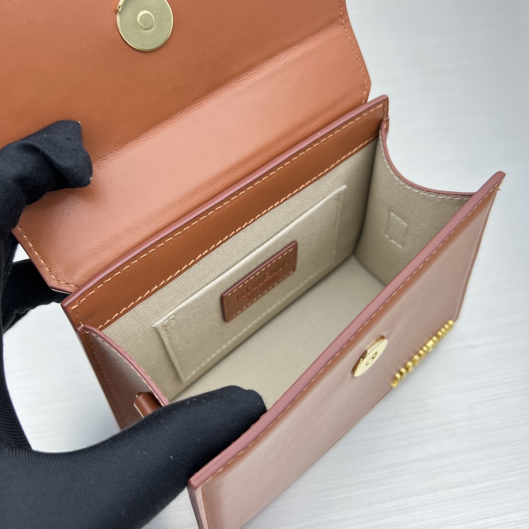 Jacquemus-Popular item full leather brown shoulder backpack