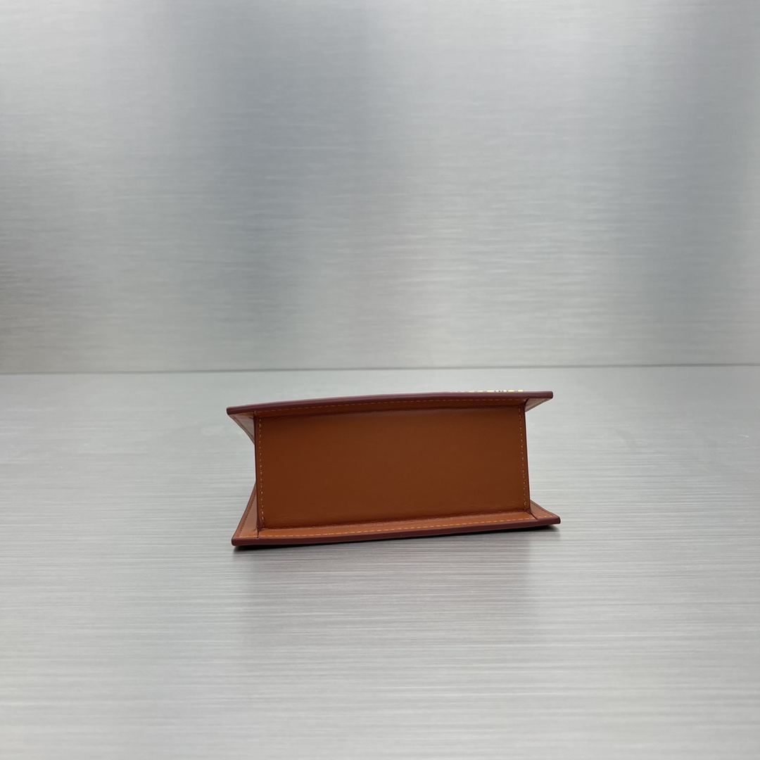 Jacquemus-Popular item full leather brown shoulder backpack