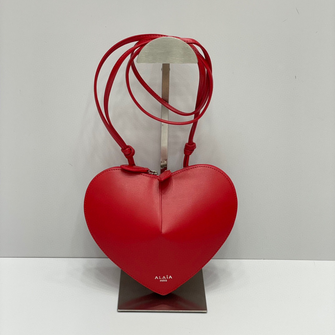 ALAIA- Coeur Bag Heart Red Handbag