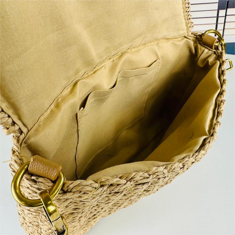 YSL-Kate_Lafite Grass Vine Weaving Craft Chain Bag