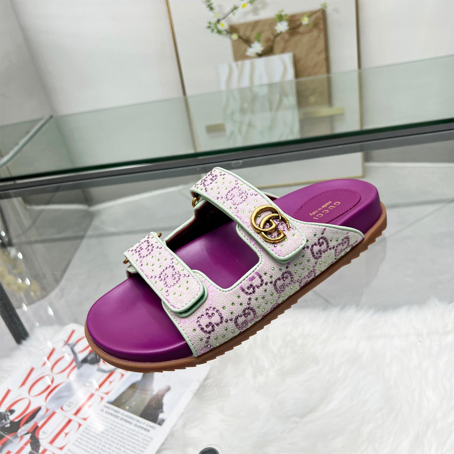 Gucci-2024 New Magic Button Sandals