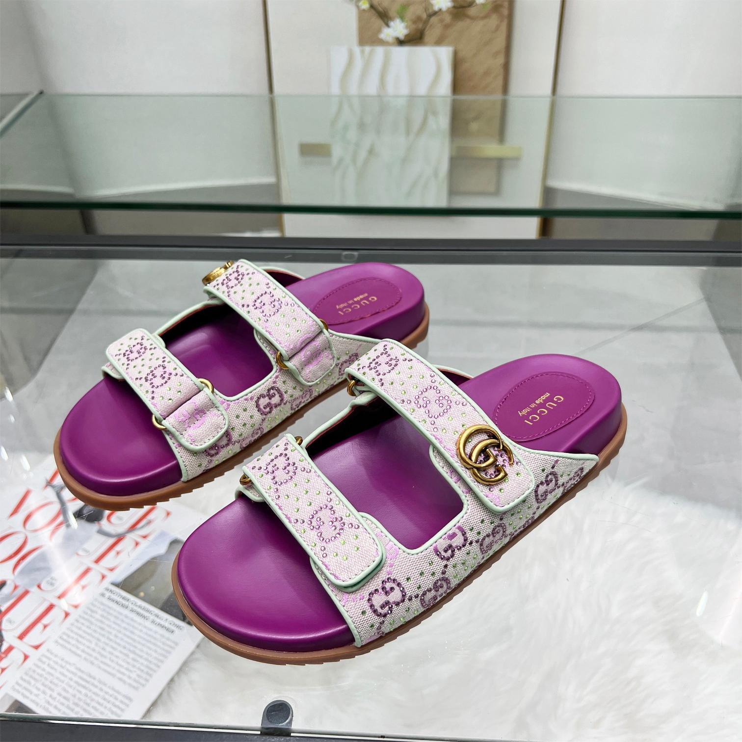 Gucci-2024 New Magic Button Sandals