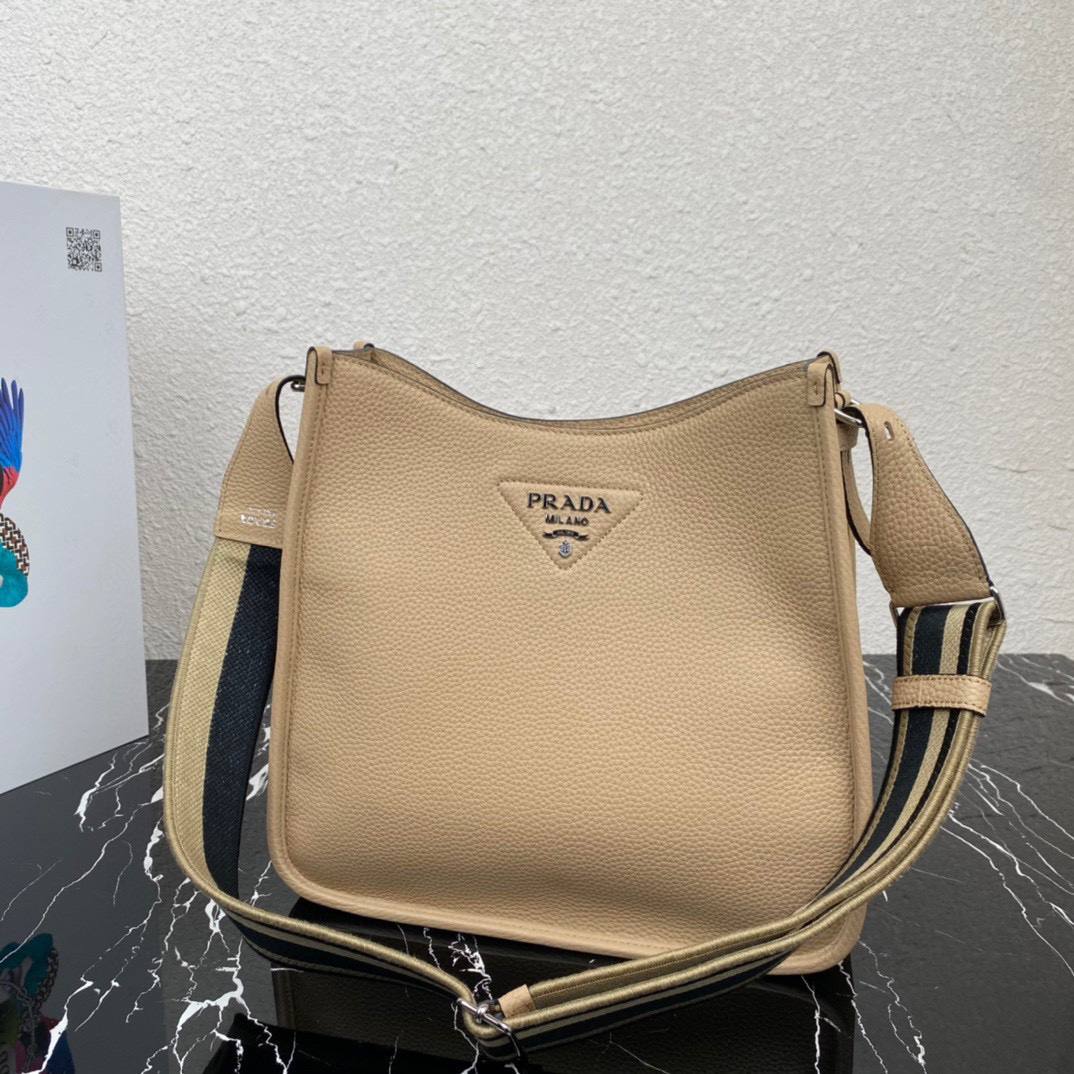 Prada-New fabric diagonal cross bag tote bag
