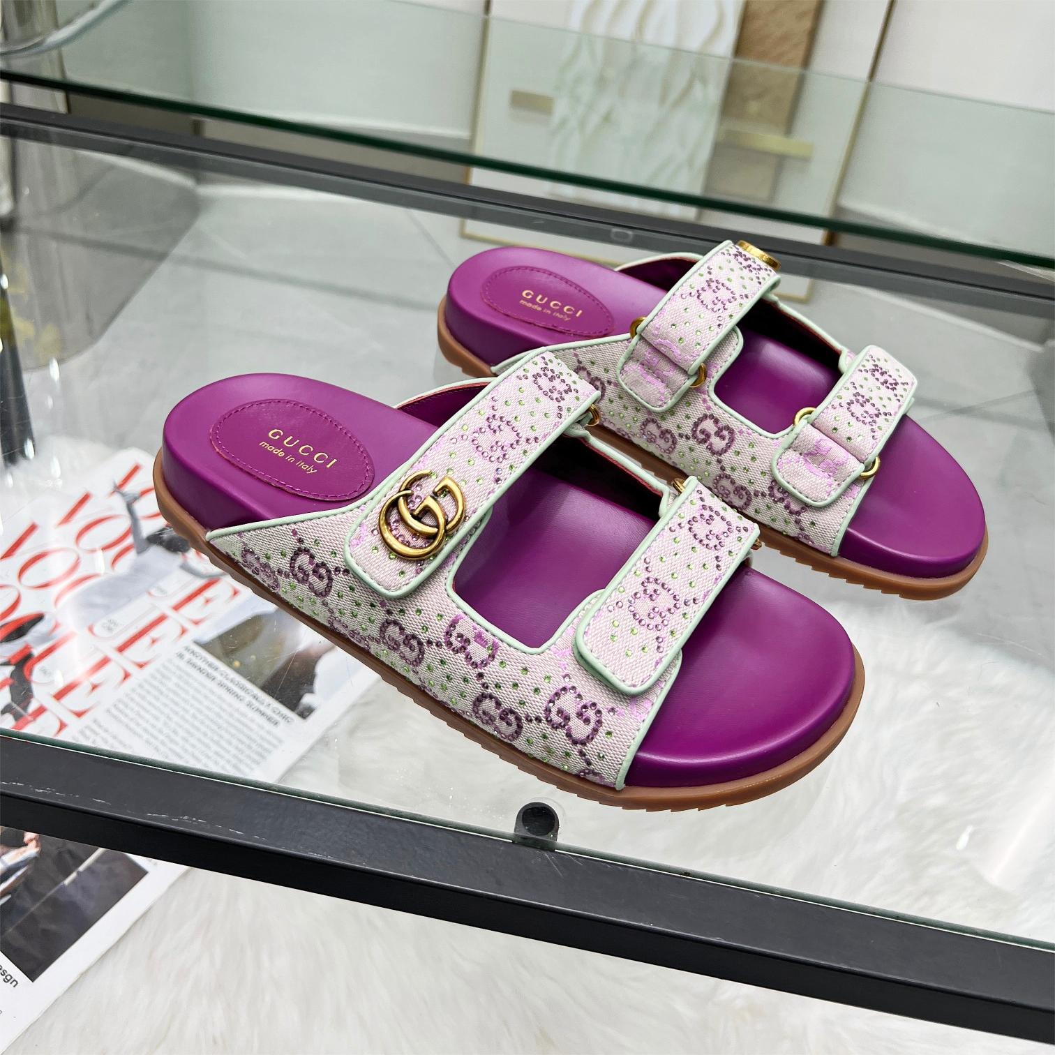 Gucci-2024 New Magic Button Sandals