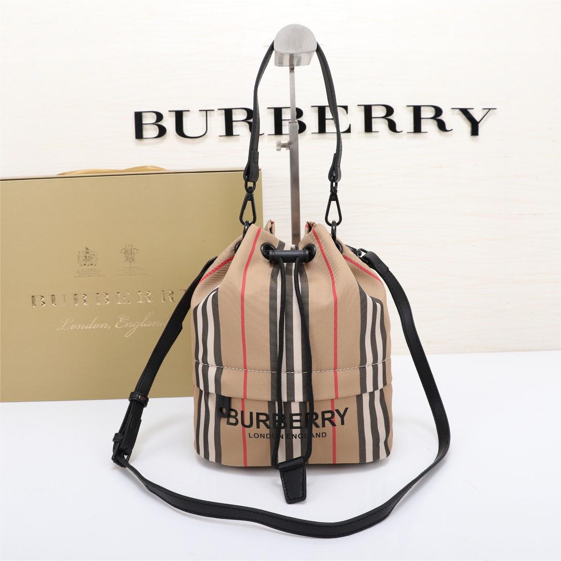 Burberry-Storage bucket with grid elements