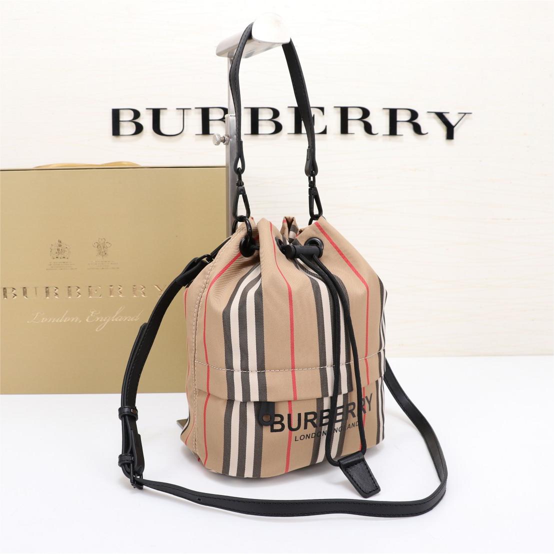 Burberry-Storage bucket with grid elements