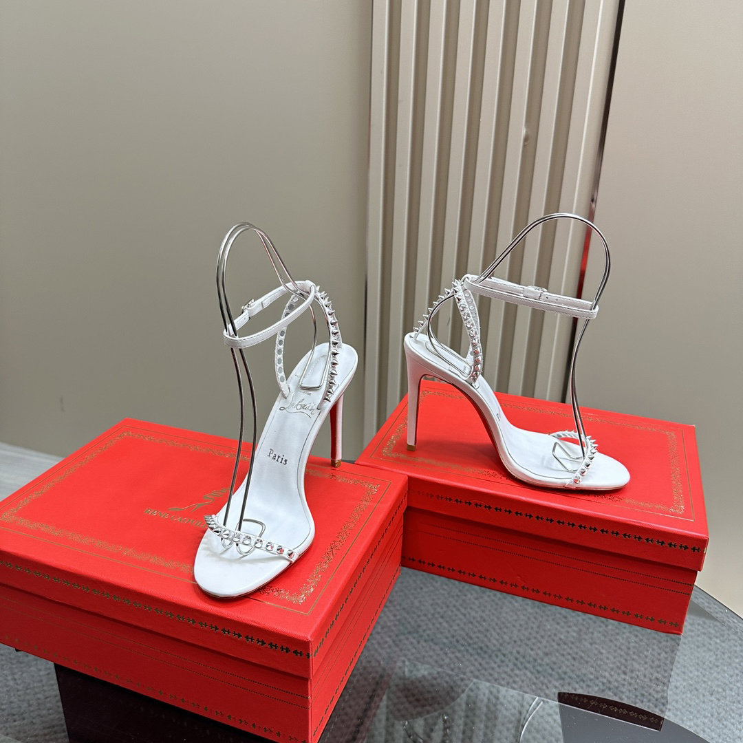 Christian Louboutin-Peugeot Willow Nail Inlaid High Heels