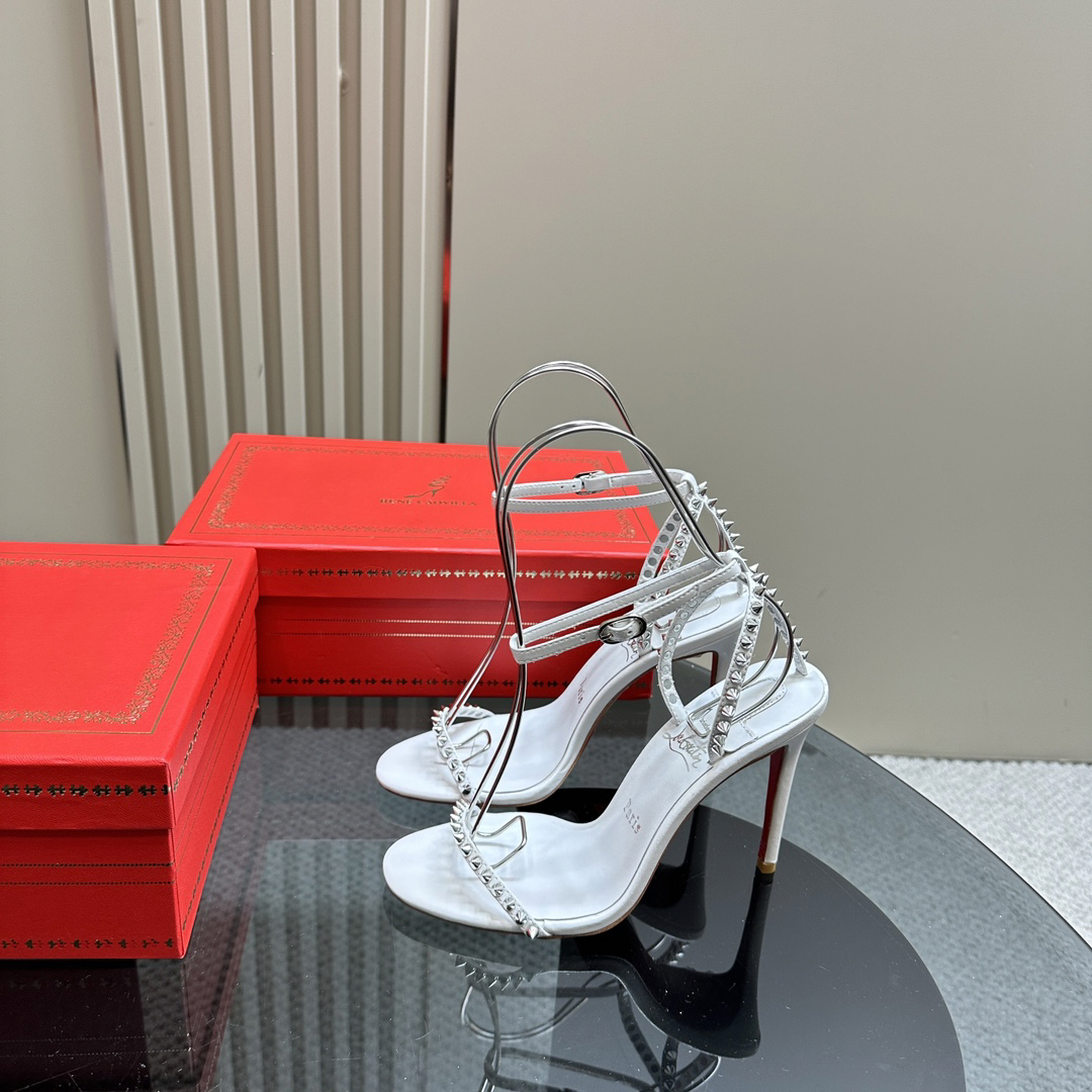 Christian Louboutin-Peugeot Willow Nail Inlaid High Heels