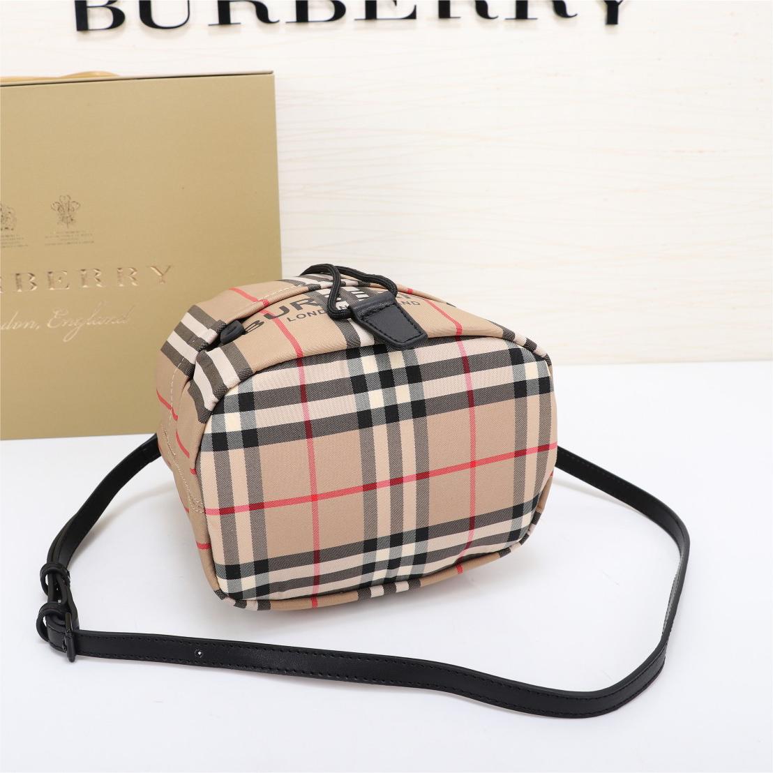 Burberry-Storage bucket with grid elements