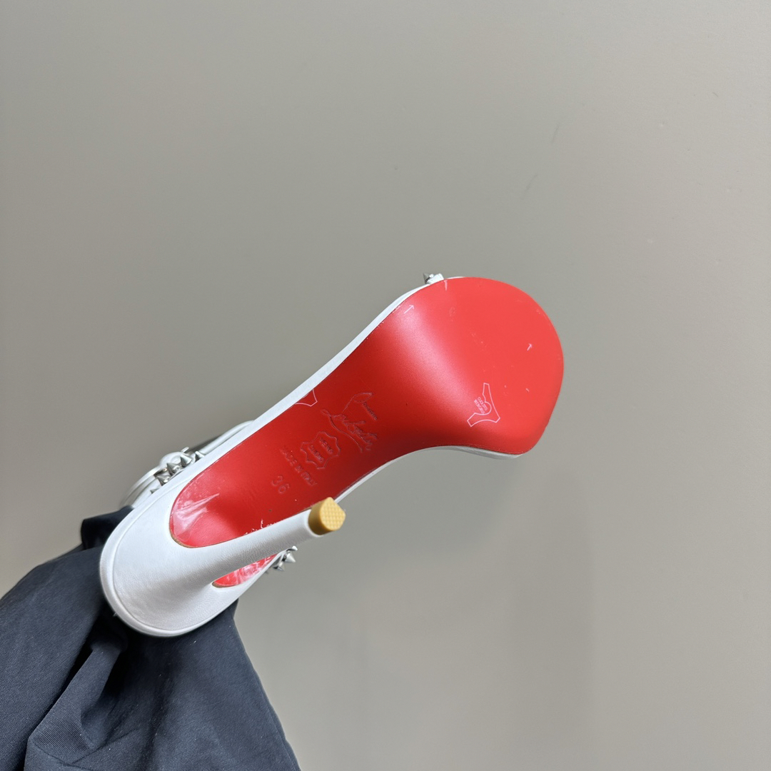 Christian Louboutin-Peugeot Willow Nail Inlaid High Heels