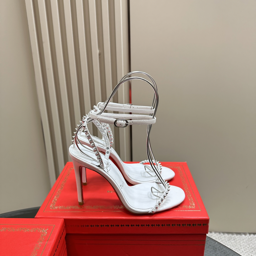 Christian Louboutin-Peugeot Willow Nail Inlaid High Heels