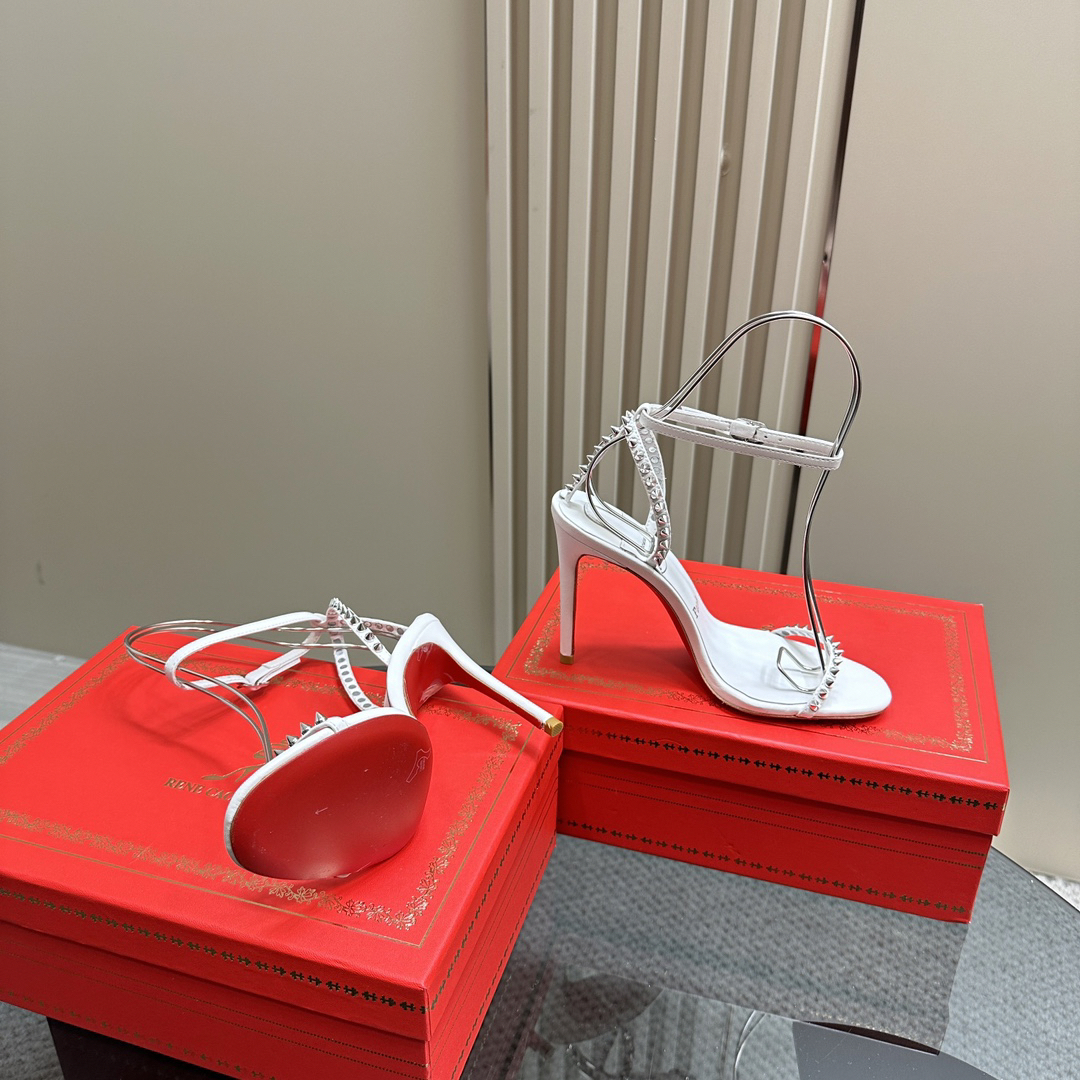 Christian Louboutin-Peugeot Willow Nail Inlaid High Heels