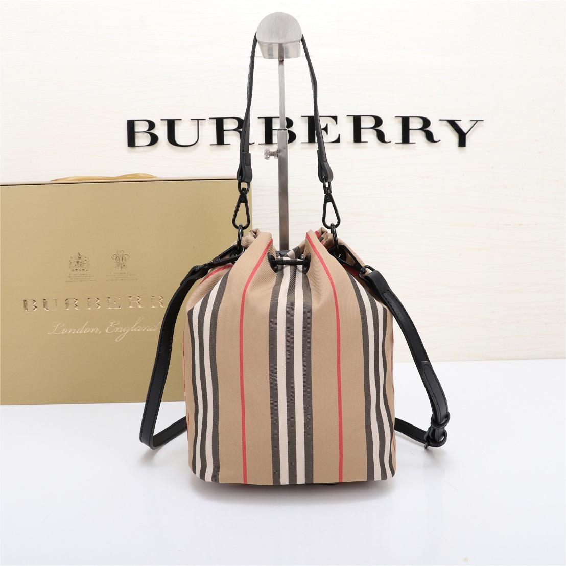 Burberry-Storage bucket with grid elements