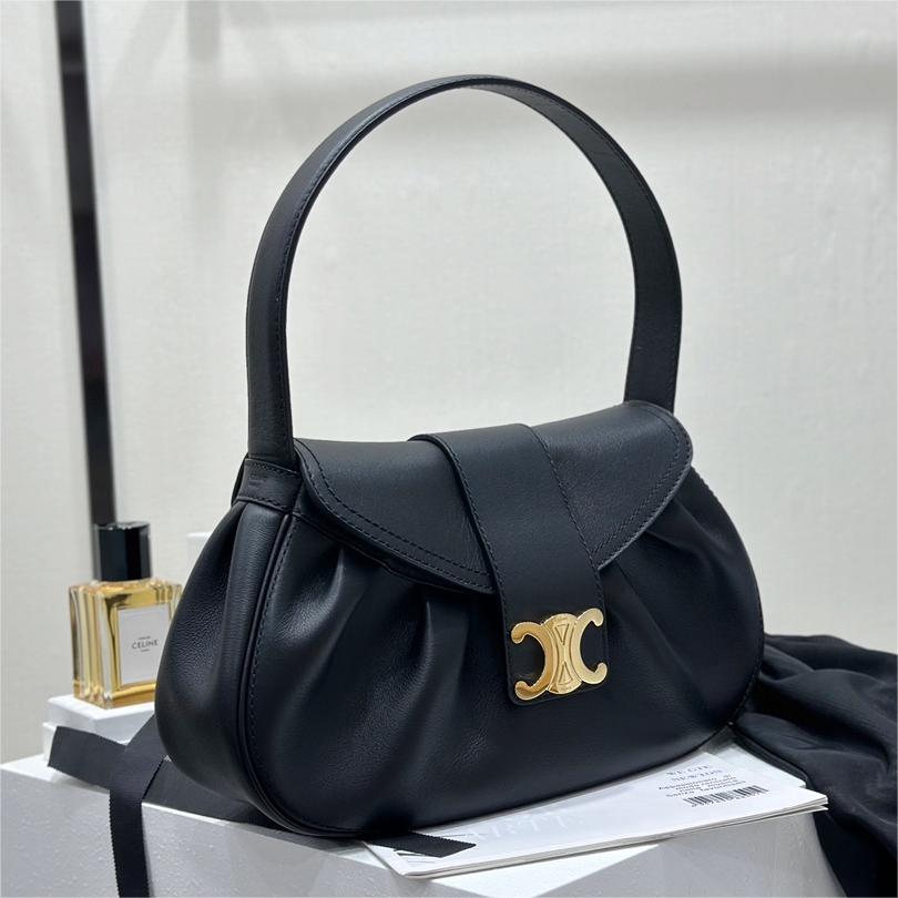 Celine-POLLY Medium Soft Cow Leather Handbag