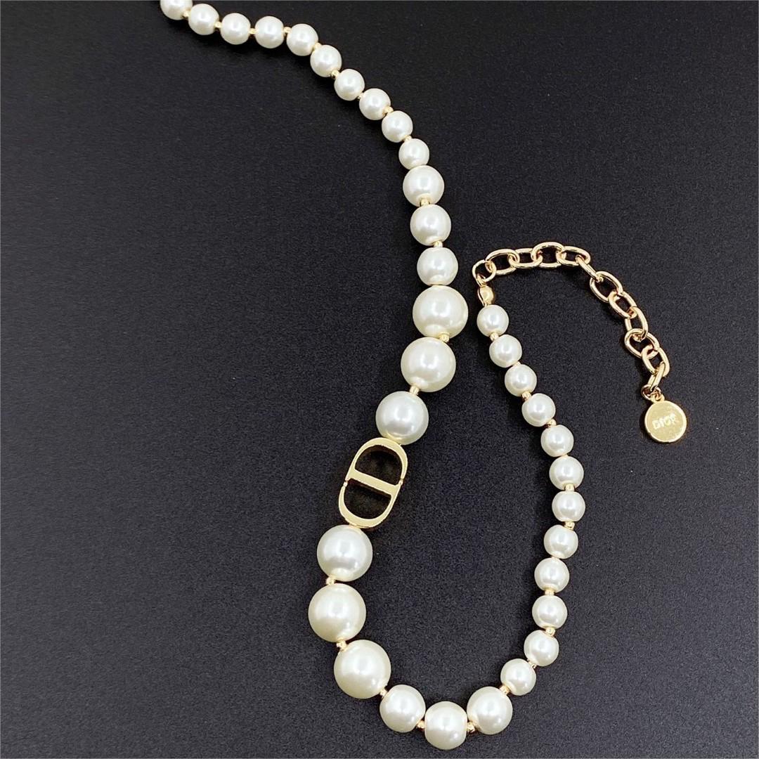 Dior-CD pearl necklace