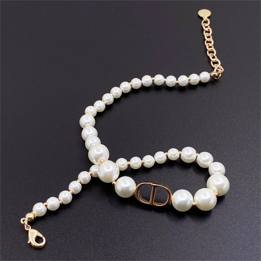 Dior-CD pearl necklace