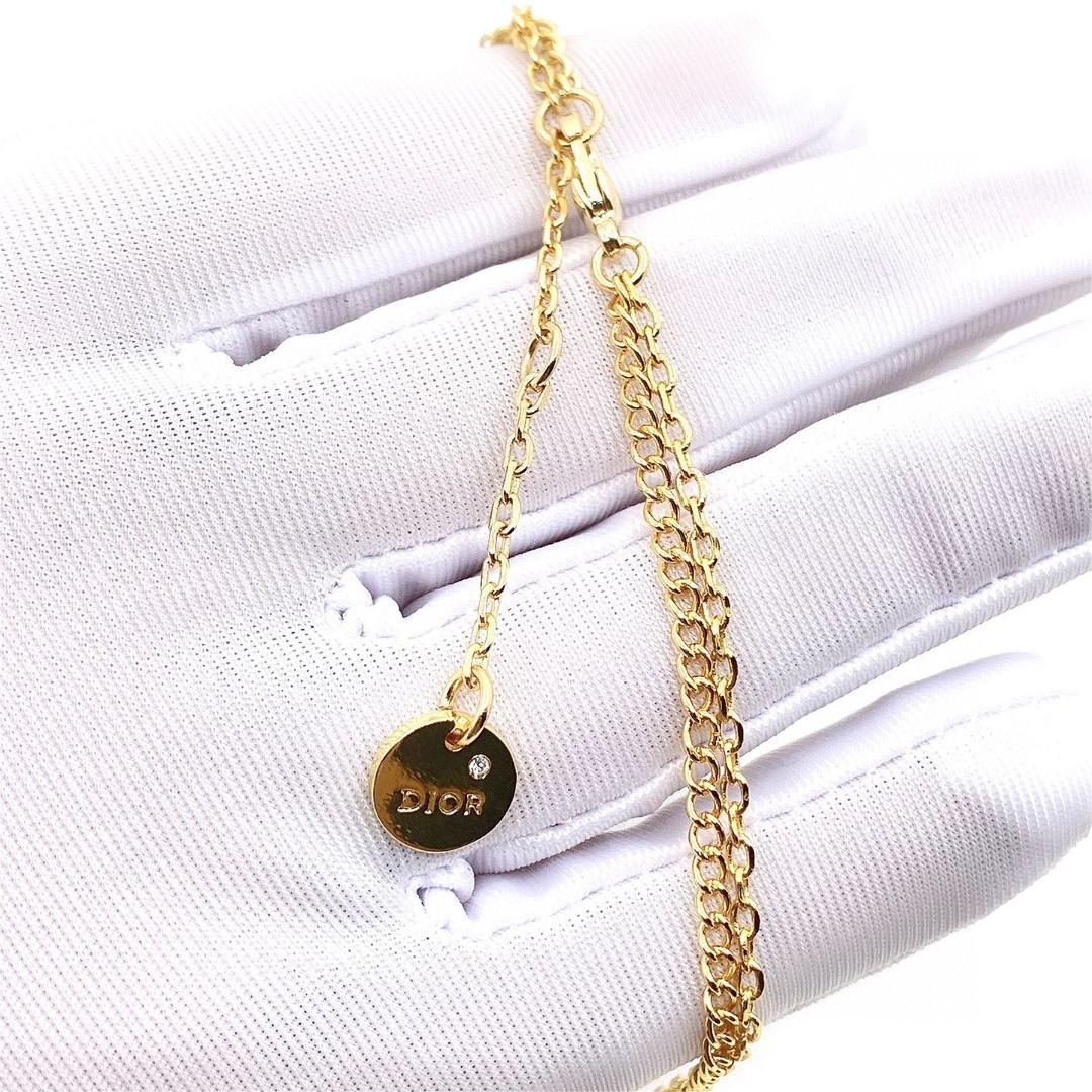 Dior-Five pointed star double layered necklace