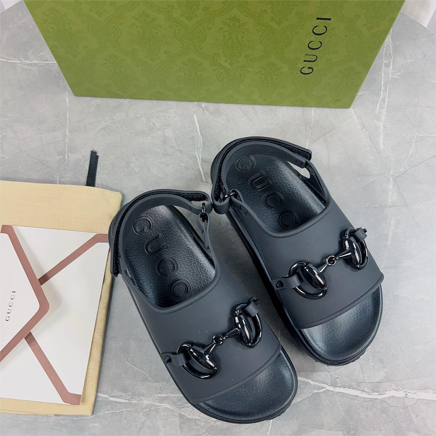 GUCCI-New women's horseneck buckle thick soled sandals